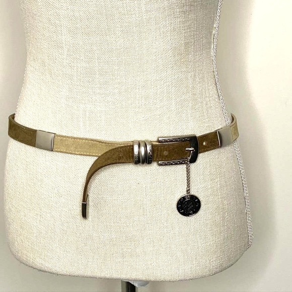 Streets Ahead suede and silver‎ toned belt